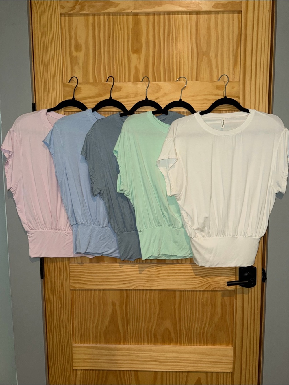 5 Halara batwing work tshirts